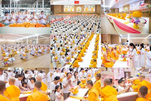 วันอาทิตย์ที่ 23 มีนาคม พ.ศ. 2568 พิธีร่วมบุญโครงการบรรพชาสามเณร 5,000 รูป ณ ห้องแก้วสารพัดนึก 2 วัดพระธรรมกาย