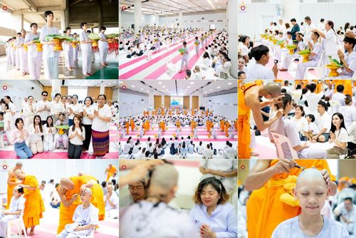 วันเสาร์ที่ 29 มีนาคม พ.ศ. 2568 พิธีปลงผม โครงการสามเณรยุวธรรมทายาท รุ่นที่ 33 โครงการสามเณรมัชฌิมธรรมทายาท รุ่นที่ 29 ณ ห้องปฏิบัติธรรมวิหารคด คอร์ 13 วัดพระธรรมกาย