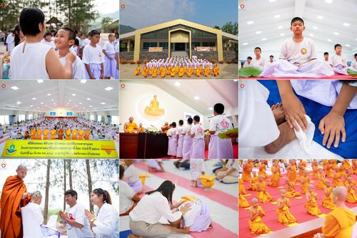 วันเสาร์ที่ 29 มีนาคม พ.ศ. 2568 พิธีตัดปอยผม ขอขมาผู้ปกครอง มอบบาตร-ผ้าไตร และพิธีบรรพชาสามเณร ณ ศูนย์ปฏิบัติธรรมจังหวัดระยอง (บ้านช่องลม) ต.บางบุตร อ.บ้านค่าย จ.ระยอง