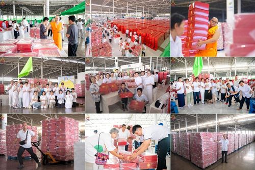 วันที่ 29 มีนาคม พ.ศ.2568 กิจกรรมใส่ถุงซิปกล่องไทยธรรม เพื่อรักษาความประณีตของกล่องไทยธรรม ในทุกสภาพอากาศ ณ บ้านแก้วเรือนทองคุณยาย วัดพระธรรมกาย