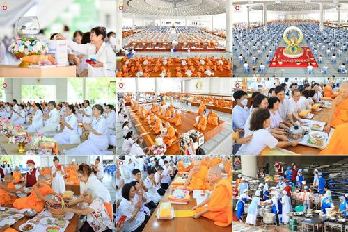 วันเสาร์ที่ 12 เมษายน พ.ศ. 2568 พิธีบุพเปตพลี ครั้งที่ 162 ร่วมอุทิศบุญแด่หมู่ญาติที่ล่วงลับไปแล้ว และพิธีถวายภัตตาหารเมนูสวรรค์ ณ หอฉันคุณยายอาจารย์ฯ วัดพระธรรมกาย