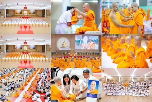 วันเสาร์ที่ 12 เมษายน พ.ศ. 2568 พิธีบรรพชา พิธีขอศีลและขอนิสสัย พิธีมอบบาตร ในโครงการอุปสมบทหมู่ บูชาธรรมหลวงพ่อธัมมชโย, โครงการธรรมทายาท ระดับอุดมศึกษา รุ่นที่ 52 ,  โครงการบวชพระนานาชาติ AEC & WAB CEO รุ่นที่ 4 ณ วัดพระธรรมกาย