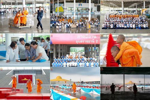 วันพฤหัสบดีที่ 17 เมษายน พ.ศ. 2568 การเตรียมงานในลานธรรม , สภาธรรมกายสากล , วิหารคด  เพื่องานวันคุ้มครองโลก 22 เมษายน พ.ศ. 2568