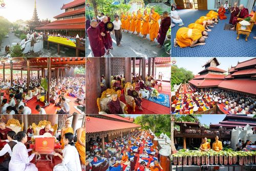 วันพุธที่ 16 เมษายน พ.ศ. 2568 วัดพระธรรมกายถวายมหาสังฆทาน มอบสิ่งของและทุนทรัพย์กว่า 4 ล้านบาท บรรเทาทุกข์ 181 วัดแผ่นดินไหวเมียนมา