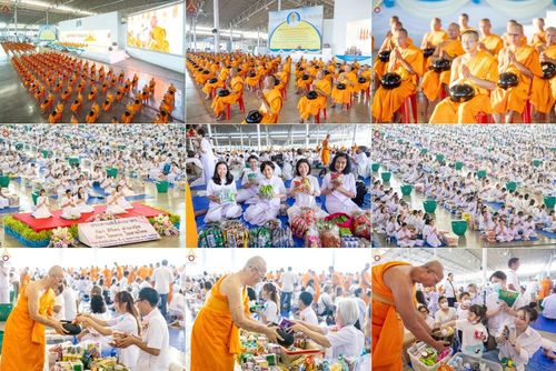 วันที่ 4 พฤษภาคม พ.ศ. 2568 พิธีตักบาตร เนื่องในวันอาทิตย์ต้นเดือน ณ บ้านแก้วเรือนทองคุณยายฯ วัดพระธรรมกาย