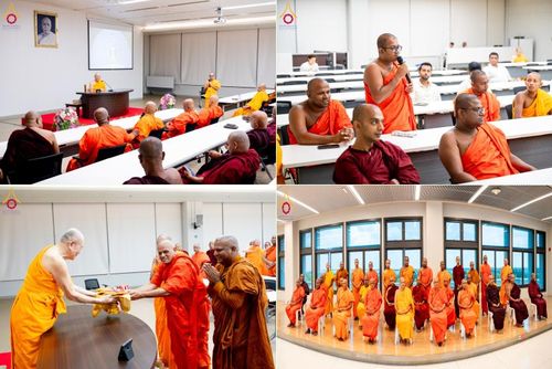 วันที่ 21 เมษายน พ.ศ. 2568 หลวงพ่อทัตตชีโวต้อนรับคณะสงฆ์ศรีลังกา ณ อาคาร 100 ปี คุณยายมหารัตนอุบาสิกาจันทร์ ขนนกยูง วัดพระธรรมกาย