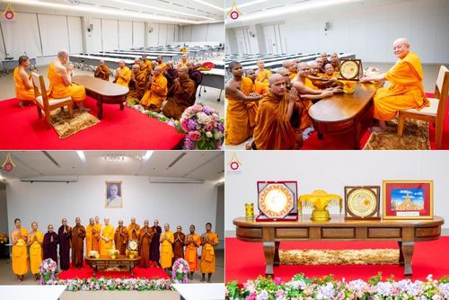 วันที่ 21 เมษายน พ.ศ. 2568 หลวงพ่อทัตตชีโวต้อนรับคณะสงฆ์บังกลาเทศ ณ อาคาร 100 ปี คุณยายมหารัตนอุบาสิกาจันทร์ ขนนกยูง วัดพระธรรมกาย