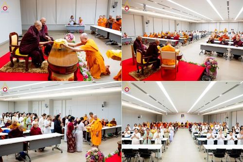 วันที่ 23 เมษายน พ.ศ. 2568 หลวงพ่อทัตตชีโวต้อนรับคณะสงฆ์เมียนมาร์ ณ อาคาร 100 ปี คุณยายมหารัตนอุบาสิกาจันทร์ ขนนกยูง วัดพระธรรมกาย