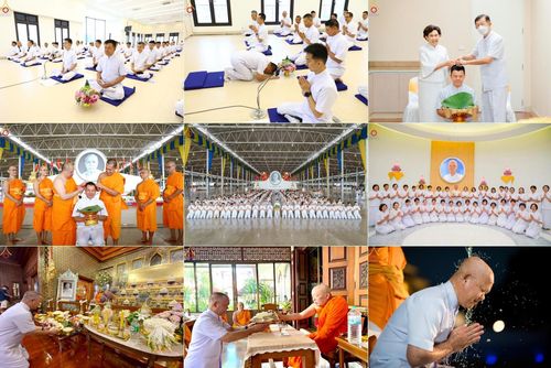 วันที่ 2 -10 พฤษภาคม พ.ศ. 2568 พิธีตัดปอยผม ปลงผม พิธีขอขมาลาอุปสมบทอุทิศชีวิต ของอุบาสก พิสิทธิ์ หมื่นแกล้ว  ณ วัดพระธรรมกาย