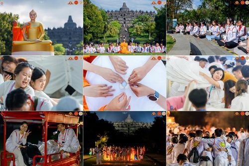 วันที่ 11 -12 พฤษภาคม พ.ศ. 2568 คณะพระอาจารย์ เจ้าหน้าที่ อาสาสมัคร นักศึกษา ทั้งชาวอินโดนีเซีย และชาวไทย ร่วมแรงร่วมใจ เตรียมงาน เก็บงาน ในวันวิสาขบูชา ณ พระมหาเจดีย์บรมพุทโธ ประเทศอินโดนีเซีย