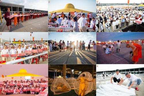 วันที่ 20 - 27 เมษายน พ.ศ. 2568 "ภาพแห่งความปลื้มที่ไม่มีวันจบ" คณะสงฆ์สามเณร เจ้าหน้าที่ และสาธุชน ร่วมแรงร่วมใจกันเตรียมงานและเก็บงาน เพื่อวันคุ้มครองโลก พิธีถวายมหาสังฆทานคณะสงฆ์ 40,000 กว่าวัดทั่วประเทศ