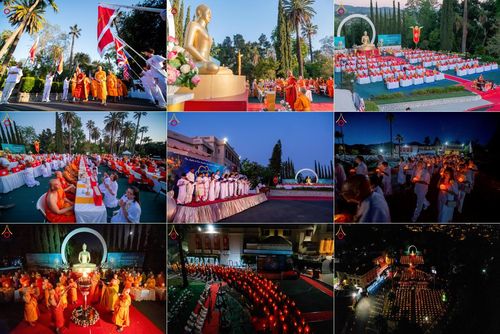 วันอาทิตย์ที่ 11 พฤษภาคม พ.ศ. 2568 วัดพระธรรมกายแคลิฟอร์เนีย จัดงานวิสาขบูชานานาชาติ และถวายมหาสังฆทานคณะสงฆ์ 120 รูป
