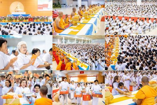 วันอาทิตย์ที่ 1 มิถุนายน พ.ศ. 2568 พิธีมุทิตาพระอุปสมบทอุทิศชีวิต ณ ห้องแก้วสารพัดนึก 1 วัดพระธรรมกาย