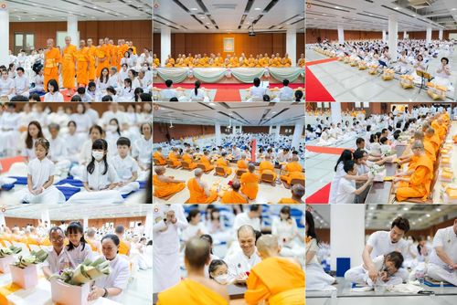 วันอาทิตย์ที่ 1 มิถุนายน พ.ศ.2568 พิธีถวายมหาสังฆทานพระ 100 รูป สโมสรซุปเปอร์คิดส์ ปีที่ 6 ณ ห้อง SPD 8 สภาธรรมกายสากล วัดพระธรรมกาย