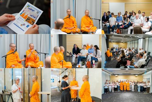 วันที่ 15 มิถุนายน พ.ศ. 2568 Meditation wisdom talks 2025 โดย พระอาจารย์ไมเคิล วีรธมฺโม และ พระอาจารย์นิค สนฺตจิตฺโต โดยมีผู้เข้าร่วมโครงการ เป็นชาวสวีเดนและชาวยุโรป จำนวน 30 ท่าน  ณ โรงแรม Radissonblu waterfront กรุงสตอกโฮล์ม ประเทศสวีเดน