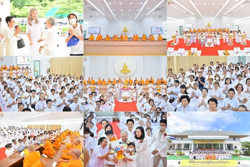 วันพฤหัสบดีที่ 26 มิถุนายน พ.ศ. 2568 พิธีทอดผ้าป่าฉลองอาคารชุดศูนย์ปฏิบัติธรรมน้ำใสใจสว่าง น้อมบูชาธรรมอายุวัฒนะมงคล 81 ปี หลวงพ่อธัมมชโย ณ ศูนย์ปฏิบัติธรรมน้ำใสใจสว่าง เขตบางกอกน้อย กรุงเทพมหานคร