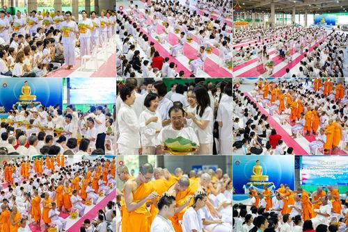 วันที่ 29 มิถุนายน พ.ศ.2568 พิธีตัดปอยผมและปลงผมนาคธรรมทายาท โครงการบรรพชาอุปสมบทหมู่ รุ่นเข้าพรรษา ณ วิหารคด วัดพระธรรมกาย