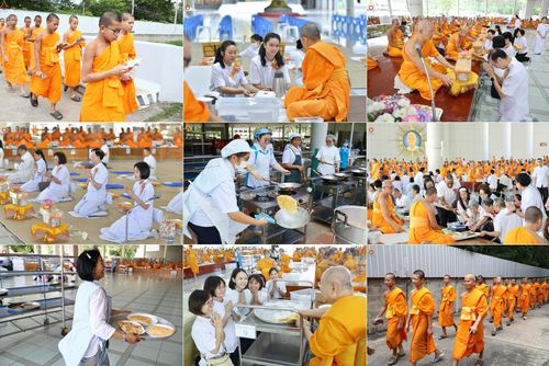 วันที่ 5 กรกฎาคม พ.ศ. 2568 พิธีถวายภัตตาหารเมนูสวรรค์ เพื่อการบรรลุธรรม ณ หอฉันคุณยายอาจารย์ฯ วัดพระธรรมกาย