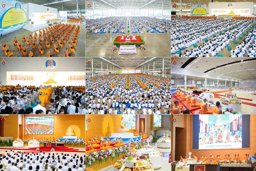 วันอาทิตย์ที่ 6 กรกฏาคม พ.ศ. 2568 พิธีตักบาตร ข้าวสารอาหารแห้ง  พิธีบูชาข้าวพระ สัมมนาพิเศษราชเหล็ก ณ สภาธรรมกายสากล วัดพระธรรมกาย