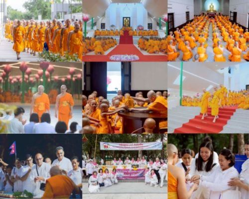 วันที่ 11 กรกฏาคม พ.ศ. 2568 พิธีอธิษฐานพรรษา ของคณะสงฆ์ ณ โบสถ์พระไตรปิฎก วัดพระธรรมกาย ต.คลองสาม อ.คลองหลวง จ.ปทุมธานี