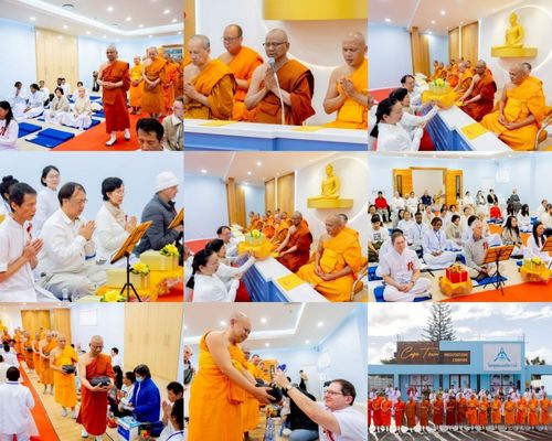 วันอาทิตย์ที่ 6 กรกฎาคม พ.ศ. 2568 พิธีถวายมหาสังฆทานแด่คณะสงฆ์ทั่วโลกและพิธีตักบาตรเนื่องในวันเข้าพรรษา  ณ วัดพุทธเคปทาวน์ ประเทศแอฟริกาใต้