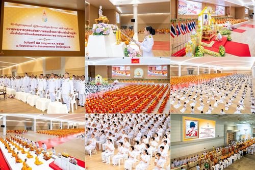 พิธีเจริญพระพุทธมนต์ ปฎิบัติธรรมเจริญสมาธิภาวนา และพิธีทำบุญตักบาตร เพื่อถวายเป็นพระราชกุศลแด่พระบาทสมเด็จพระวชิรเกล้าเจ้าอยู่หัว เนื่องในโอกาสวันเฉลิมพระชนมพรรษา 28 กรกฎาคม พ.ศ. 2568 ณ ห้องแก้วสารพัดนึก 2 วัดพระธรรมกาย อ.คลองหลวง จ.ปทุมธานี