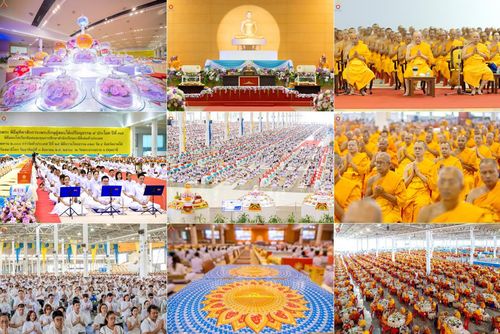 วันที่ 3 สิงหาคม พ.ศ. 2568 พิธีบูชาข้าวพระ ณ สภาธรรมกายสากล วัดพระธรรมกาย
