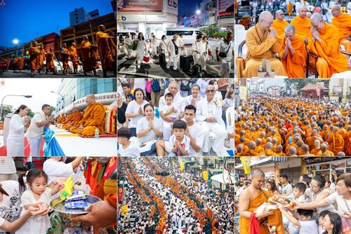 วันอาทิตย์ที่ 10 สิงหาคม พ.ศ. 2568 มหาสังฆทานครั้งยิ่งใหญ่ ตักบาตรพระ 10,000 รูป ถ.นิพัทธ์อุทิศ 3 ใจกลางนครหาดใหญ่ จ.สงขลา (ชุดที่ 2)