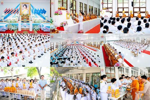 พิธีเจริญพระพุทธมนต์ ปฏิบัติธรรมเจริญสมาธิภาวนา และทำบุญตักบาตร ถวายพระราชกุศล เนื่องในโอกาสวันเฉลิมพระชนมพรรษา สมเด็จพระนางเจ้าสิริกิติ์ พระบรมราชินีนาถ พระบรมราชชนนีพันปีหลวง วันอังคารที่ 12 สิงหาคม พ.ศ. 2568  ณ อาคารปลูกศรัทธา 2 วัดพระธรรมกาย 