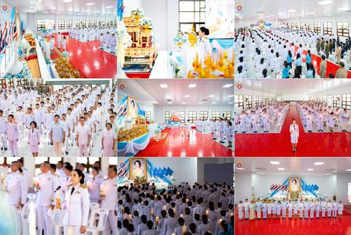 พิธีถวายเครื่องราชสักการะและวางพานพุ่ม และพิธีจุดเทียนถวายพระพรชัยมงคล เนื่องในโอกาสวันเฉลิมพระชนมพรรษา สมเด็จพระนางเจ้าสิริกิติ์ พระบรมราชินีนาถ พระบรมราชชนนีพันปีหลวง วันอังคารที่ 12 สิงหาคม พ.ศ. 2568  ณ อาคารปลูกศรัทธา 2 วัดพระธรรมกาย