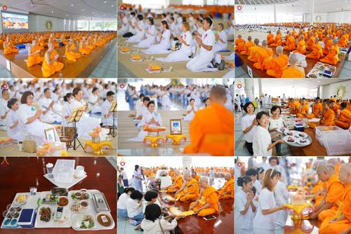 วันที่ 6 กันยายน พ.ศ. 2568 พิธีถวายภัตตาหารเมนูสวรรค์ เพื่อการบรรลุธรรม ณ หอฉันคุณยายอาจารย์ฯ วัดพระธรรมกาย