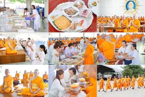 วันที่ 27 กันยายน พ.ศ. 2568 พิธีถวายเมนูสวรรค์เพื่อการบรรลุธรรม ณ หอฉันคุณยายอาจารย์ฯ วัดพระธรรมกาย