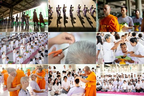 วันที่ 28 กันยายน พ.ศ. 2568 พิธีตัดปอยผม และปลงผม โครงการอุปสมบทบูชาธรรม 141 ปี พระมงคลเทพมุนี ณ วิหารคด วัดพระธรรมกาย
