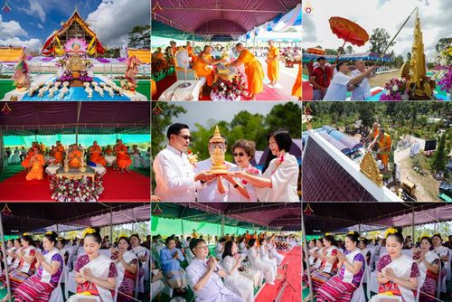 วันที่ 13 ตุลาคม พ.ศ. 2568 พิธีบรรจุพระบรมสารีริกธาตุ ผูกผ้า 7 สี เพื่อความเป็นสิริมงคล  และ ยกช่อฟ้า ประดิษฐานบนหลังคาอุโบสถวัดทุ่งเจริญธรรม ถวายบูชาธรรม 81 ปี หลวงพ่อธัมมชโย โดยคณะศิษยานุศิษย์ ณ วัดทุ่งเจริญธรรม อ.อมก๋อย จ.เชียงใหม่