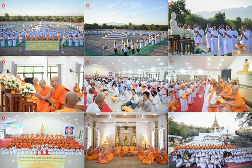 วันเสาร์ที่ 6 ธันวาคม พ.ศ. 2568 พิธีเวียนประทักษิณ ขอขมามอบผ้าไตร บรรพชาอุปสมบทหมู่ธรรมทายาท จำนวน 53 รูป โครงการอุปสมบทหมู่ รุ่นบูชาธรรมมหาปูชนียาจารย์ ประจำปี 2568 จังหวัดสระบุรี