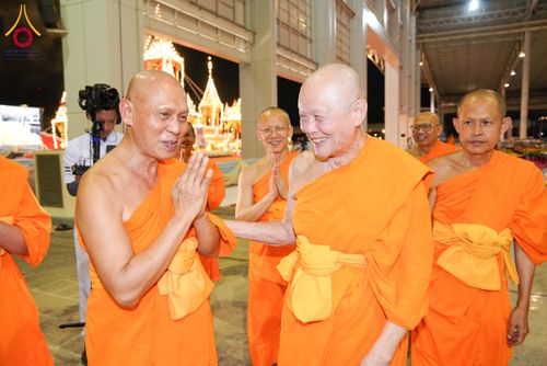 ภาพ No.316726:วันอาทิตย์ที่ 29 มีนาคม พ.ศ. 2569 พิธีทอดผ้าบังสุกุลและพิธีชำระร่าง โยมพ่อณรงค์ จินตมากุล  สิริอายุ 99 ปี 11 เดือน โยมบิดา พระครูปลัดรัตนวีรวัฒน์ (รังสฤษดิ์ อิทฺธิจินตโก) ที่ปรึกษาเจ้าคณะจังหวัดปทุมธานี เจ้าอาวาสวัดพระธรรมกาย  ณ ฌาปนสถานชั่วคราว ทางเข้า 