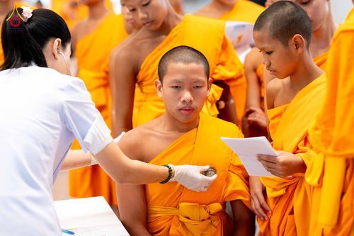 ภาพ No.342626:วันที่ 8 สิงหาคม พ.ศ. 2569  ตรวจสุขภาพประจำปีสามเณร ณ วัดพระธรรมกาย ปทุมธานี