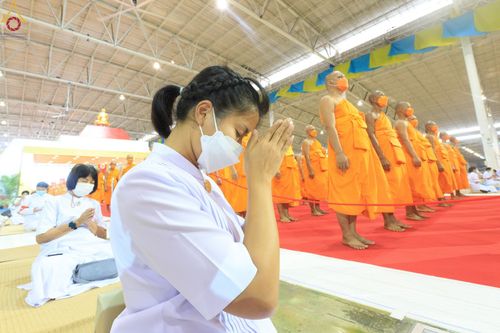 ภาพ No.75642:วัดพระธรรมกายจัด งานบุญวันอาทิตย์ต้นเดือน  มีกิจกรรมดังนี้ พิธีตักบาตร, พิธีบูชาข้าวพระ พระธรรมยาตรารับประกาศนียบัตร โครงการธรรมยาตราฯ ปีที่ 11 ในวันที่ 5 กุมภาพันธ์ พ.ศ. 2566 ณ วัดพระธรรมกาย อ.คลองหลวง จ.ปทุมธานี