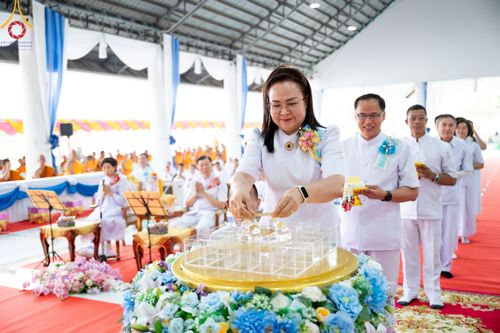 ภาพ No.310988:วันอาทิตย์ที่ 22 กุมภาพันธ์ พ.ศ. 2569 พิธีประดิษฐานพระประธาน “พระธรรมกาย” ณ ธุดงคสถานอำนาจเจริญ จังหวัดอำนาจเจริญ