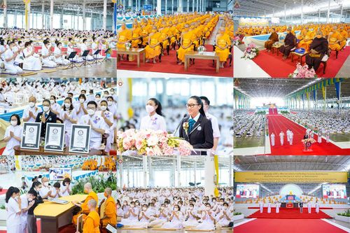 ประมวลภาพพิธีถวายประกาศเกียรติคุณ 3 รางวัล จาก Guinness World Records (GWR) ณ วัดพระธรรมกาย