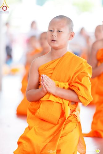 ภาพ No.216019:วันพฤหัสบดีที่ 3 เมษายน พ.ศ. 2568 พิธีบรรพชาสามเณร ภาคฤดูร้อน รุ่นที่ 15  บูชาธรรมหลวงพ่อธัมมชโย 81 ปี 81 รูป ณ ศูนย์ปฏิบัติธรรมสวนผึ้ง จ.ราชบุรี