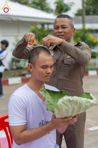 ภาพ No.349305:วันจันทร์ที่ 14 กันยายน พ.ศ.2569  พิธีตัดปอยผมนักเรียนนายสิบธรรมทายาท  "โครงการบรรพชาและพัฒนาศีลธรรม นักเรียนนายสิบตำรวจรุ่นที่ 16“  ณ ศูนย์ฝึกอบรมตำรวจภูธร ภาค 1  จ.สระบุรี