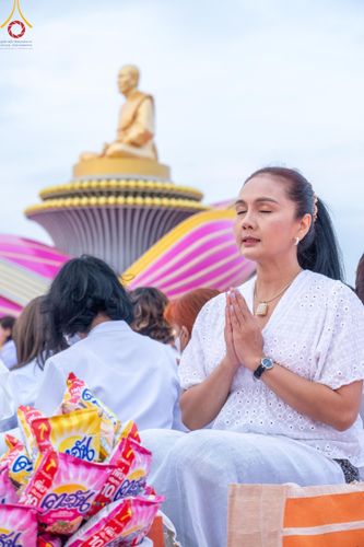 ภาพ No.118548:พิธีตักบาตรพระธรรมยาตรา ปีที่ 12 ณ อนุสรณ์สถานลำดับที่ 5 สถานที่เผยแผ่วิชชาธรรมกายครั้งแรก อนุสรณ์สถานบางปลา จ.นครปฐม วันที่ 25 มกราคม พ.ศ. 2567
