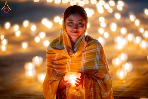 ภาพ No.210563:วันเสาร์ที่ 8 มีนาคม พ.ศ. 2568 พิธีจุดประทีป โครงการบรรพชาสามเณรชาวเนปาล 500 รูป ณ ชาตสถานอุทยานลุมพินีวัน ที่ประสูติขององค์สมเด็จพระสัมมาสัมพุทธเจ้า ลุมพินี ประเทศเนปาล