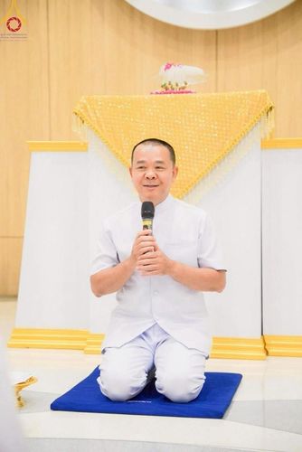 ภาพ No.223231:วันที่ 2 -10 พฤษภาคม พ.ศ. 2568 พิธีตัดปอยผม ปลงผม พิธีขอขมาลาอุปสมบทอุทิศชีวิต ของอุบาสก พิสิทธิ์ หมื่นแกล้ว  ณ วัดพระธรรมกาย