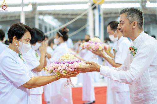 ภาพ No.77764:พิธีหล่อพระบรมพุทธเจ้า ทิศตะวันตก  วันอาทิตย์ที่ 19 มีนาคม พ.ศ. 2566 ณ วัดพระธรรมกาย จ.ปทุมธานี