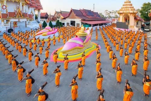 ภาพ No.73185:พุทธบุตรธรรมยาตรา ปฏิบัติธรรมและบันทึกภาพประวัติศาสตร์ ในโครงการธรรมยาตรากตัญญูบูชา มหาปูชนียาจารย์ พระมงคลเทพมุนี(สด จนฺทสโร) พระผู้ปราบมาร อนุสรณ์สถาน 7 แห่ง ปีที่ 11 ณ วัดโบสถ์ (บน) ต.บางคูเวียง อ.บางกรวย จ.นนทบุรี วันที่ 19 มกราคม พ.ศ. 2566