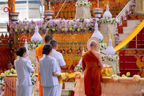 ภาพ No.316608:วันอาทิตย์ที่ 29 มีนาคม พ.ศ. 2569 พิธีทอดผ้าบังสุกุลและพิธีชำระร่าง โยมพ่อณรงค์ จินตมากุล  สิริอายุ 99 ปี 11 เดือน โยมบิดา พระครูปลัดรัตนวีรวัฒน์ (รังสฤษดิ์ อิทฺธิจินตโก) ที่ปรึกษาเจ้าคณะจังหวัดปทุมธานี เจ้าอาวาสวัดพระธรรมกาย  ณ ฌาปนสถานชั่วคราว ทางเข้า 