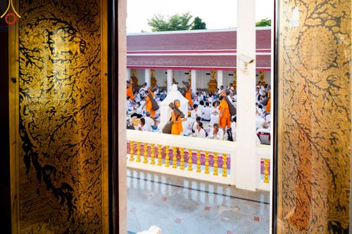ภาพ No.110478:พิธีต้อนรับพระธรรมยาตรา ในโครงการธรรมยาตรากตัญญูบูชา มหาปูชนียาจารย์ พระมงคลเทพมุนี(สด จนฺทสโร) พระผู้ปราบมาร อนุสรณ์สถาน 7 แห่ง ปีที่ 12 วันที่ 11 มกราคม พ.ศ. 2567 ณ อนุสรณ์สถานลำดับที่ 3 สถานที่เกิดใหม่ในเพศสมณะ วัดสองพี่น้อง จ.สุพรรณบุรี