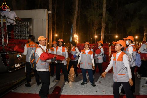 V.5 ทุ่มพลัง การเตรียมงาน เก็บงาน การรับบุญของเจ้าหน้าที่หน่วยงานต่างๆ เพื่อโครงการธรรมยาตรา กตัญญูบูชามหาปูชนียาจารย์ พระมงคลเทพมุนี (สด จนฺทสโร) พระผู้ปราบมาร อนุสรณ์สถาน 7 แห่ง ปีที่ 12 ระหว่างวันที่ 2 - 31 มกราคม พ.ศ. 2567